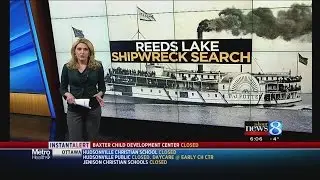 Search on Reeds Lake for remains of sunken steamboats