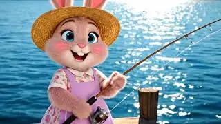 Bunny Family Fishing Day FUN! 🎣 The Bunny Family Show's #bunnycartoon