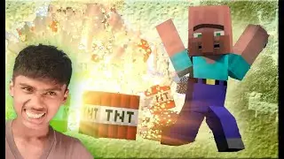 TNT prank on villagers*how to make it in minecraft