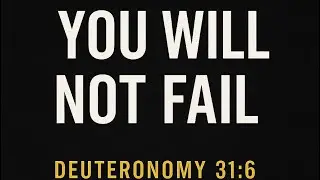 You Will Not Fail 