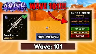 Beating Wave 100 of Infinite Desert and Getting Overpowered Relic! | Arise Crossover