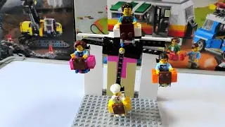Lego customized vertical merry-go-round making ( wall mount type )