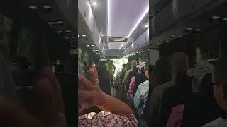 bored to tears and bathed in sweat on the tour bus Hawaii