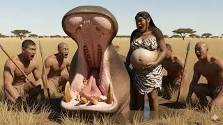 4 Million Years Ago Giant Hippo Attacked Pregnant Woman VS Survival Instinct &ndash; Will She Live