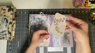 Lavender & Linen | Junk Journal Flip With Hand-Dyed Pages