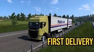 First Delivery Ever | Scania R580 Double Trailer | Euro Truck Simulator 2