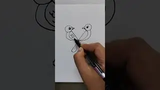 Two little dicky birds #How to draw birds -easy steps #shorts