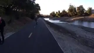 Biking at Simi arroyo
