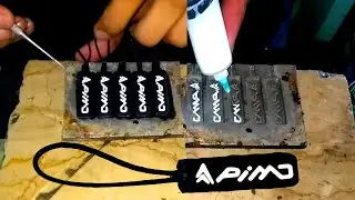 Making Rubber Zipper Puller with Amazing Technique