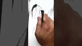 Ink #mountain ridge #drawing