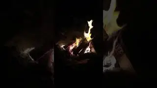 Beach fire pit season - crackling fire and waves on the beach sounds #bay #sweaterweather