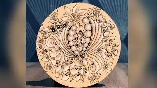 Messy Artsy Pearl Garden Zentangle Drawing Guide || Tutorial || Step by Step 亂七八糟的珍珠園 禪繞畫 lukisan