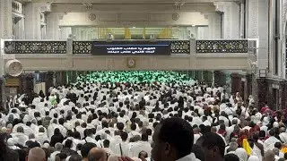 شاهد زحمة أول جمعة في شعبان و إكتضاظ كبير في صحن المطاف 