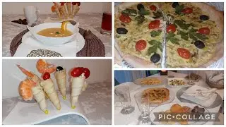سلكي راسك بهاد العجينة كيش بالتونة و كورني بريستيج بنفس العجينة. مع اقتراح طاولة فطور