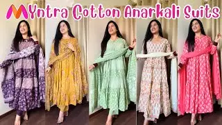 Myntra Cotton Anarkali Kurta Set  Haul🌸 || Libas Cotton Kurta Set For Rakshabandhan