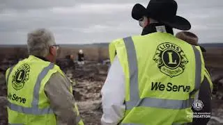 LCIF:  Lions serve following Texas Wildfires :60