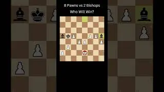 Who Will Win? - 8 Pawns vs 2 Bishops (Stockfish vs Stockfish) #chess #checkmate #shorts #viral