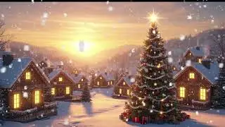 Beautiful Relaxing Christmas Music 2026 🎄 Cozy Snowy Village Christmas Tree Ambience