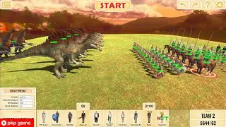 Spinosaurus and the Human Battle Legion: Clash of Beasts