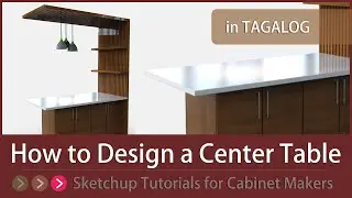 How to Design an Island Table using Sketchup