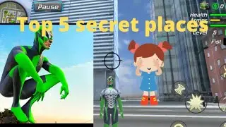 Top 5 secret places/Rope frog ninja hero/#trending
