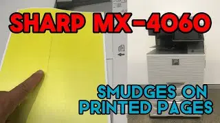 Sharp MX-4060 Smudges on printed pages.