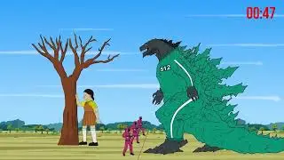 Godzilla & KONG, SHARK, BLOOP: Evolution of Monster roars - Size Comparison | Godzilla Cartoon Movie