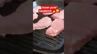 Asian pork sandwich from my @twitch stream🤤#shorts #cooking #twitch #streamer #viral #subscribe