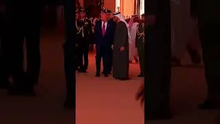 UAE greets Trump with drums, chanting and dancing