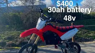 Should you get a 30ah battery for your razor dirt bike Mx500 Mx650 Sx500.