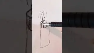 How to draw a cigar lighter step by step كيفية رسم ولاعة سجائر خطوة بخطوة