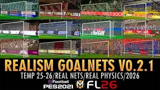 REALISTIC & DYNAMIC GOAL NETS MOD AIO V0.2.1 ➠ PES 2021 & FOOTBALL LIFE 26