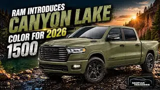 Ram Introduces New Canyon Lake Color For 2026 1500