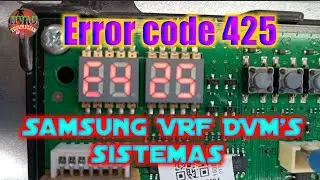 Error code 425 how to fix Samsung vrf DVM'S sistemas