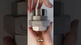 LUVA ROSCADA Uni&atilde;o Plana Rosca M/F BSPT Inox 304 - 2 pol