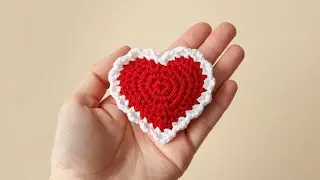 Cute Crochet Heart ❤️ | Easy Handmade Crochet Heart Tutorial for Beginners