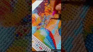 Diamond painting New start! Relaxing 24 #diamondpainting #cappadocia #turkey #balloon #satisfying