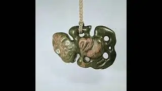 Hei Tiki. Really nice serpentine pounamu to carve, consistent and smooth!