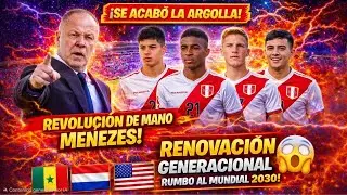 CONFESÓ! 🚨 CONOCE el PROYECTO de MANO MENEZES 🔥para la SELECCIÓN 🇵🇪 RUMBO al Mundial 2030 🌍