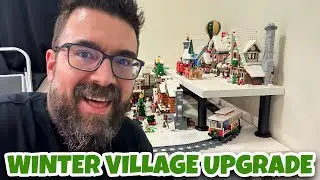 Transforming My LEGO Winter Village: Raised Platform & Train Tunnel!