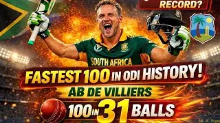 ODI History Ka Sabse Tez 100 ⚡ AB de Villiers | 31 Balls World Record
