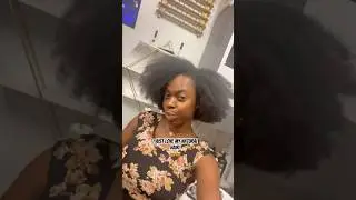 The shrinkage is real but I love it! #hair #naturalhair #afro #blackhair #shrinkage #curlyhair
