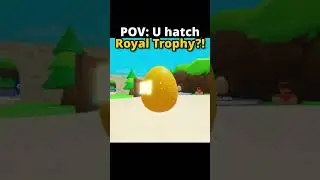 HATCHING a ROYAL TROPHY in Bubble Gum Simulator: Infinity from the 100M EGG!