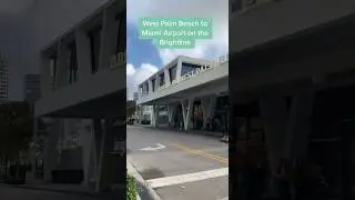 West Palm Beach to Miami Airport on the Brightline Train (Smart Class)