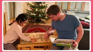 Solving Jigsaw Puzzle With Uncle | Holiday Activity Ideas
