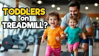Father-Guided Treadmill Training for Toddlers 💪 | Father-Guided Training for Toddlers 💪