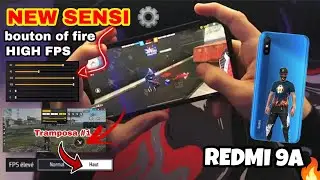 NEW SETTINGS REDMI 9A ⚙️🔥 full control [ sensitivity+ bouton size+ high FPS]