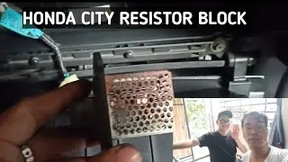 HONDA CITY RESISTOR BLOCK CHEKING AND REPAIRING