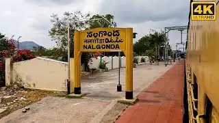 Nalgonda Railway Station from Train, Video in  4K Ultra HD