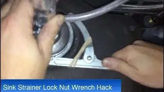 How to Install a Sink Strainer with Wrench Hack